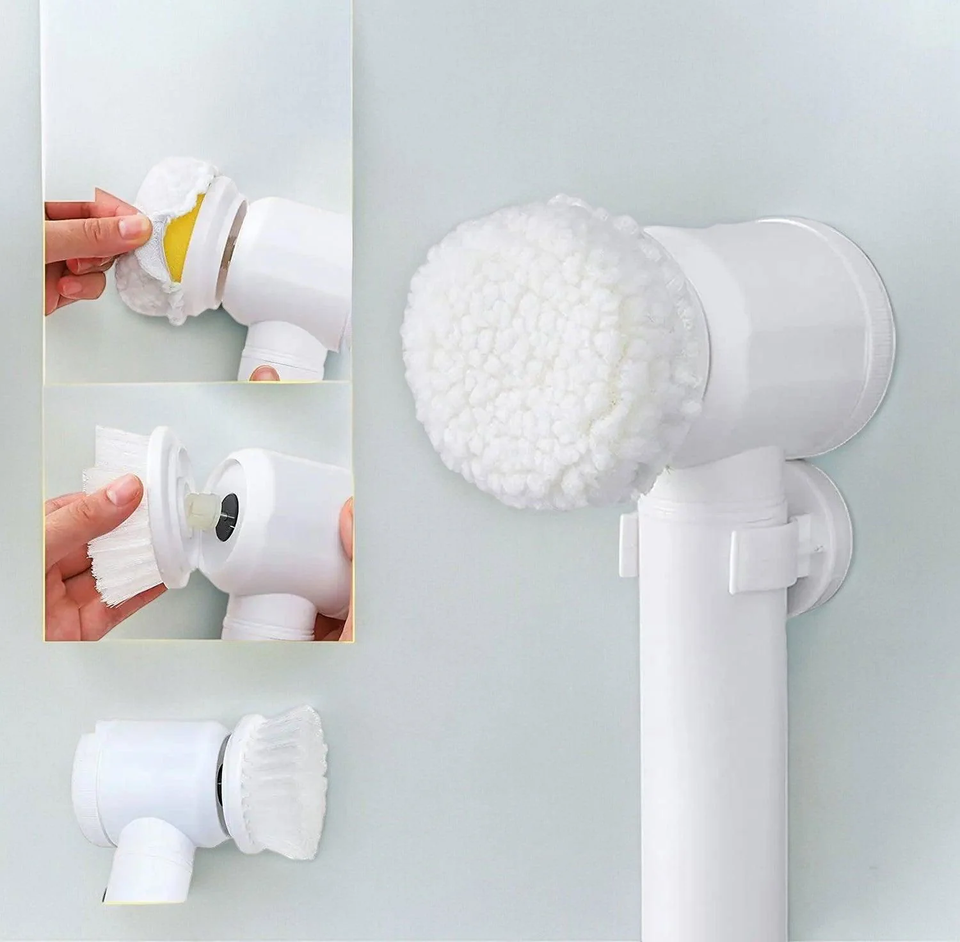 Multi Functional Rechargeable Hand Brush | 5 in 1 Multipurpose Magic Brush