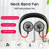 NEW 360° Adjustment USB Portable Neck Fan